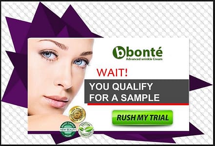 Bonte Advanced Wrinkle Cream Trial Offer